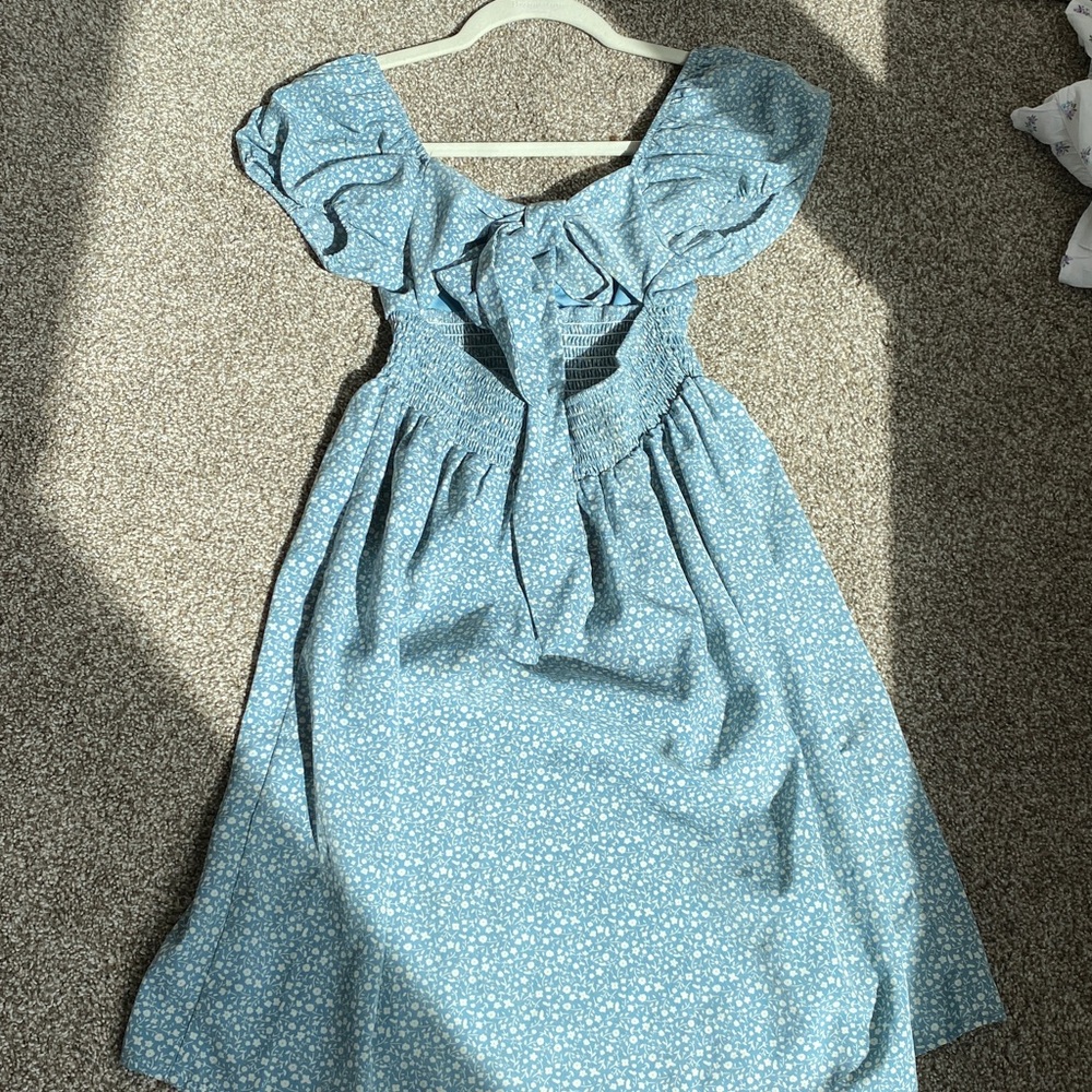 Vintage holister babydoll blue floral dress only worn